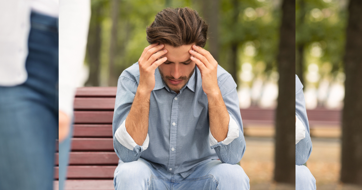 zmartwiony mężczyzna